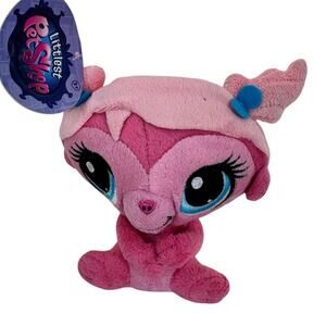 Littlest Pet Shop Plush Doll Pink Minka Mark Monkey 5" Plush Toy NWT